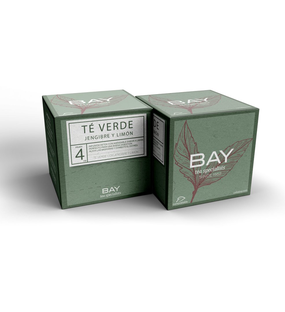 Té verde jengibre y limón 15p